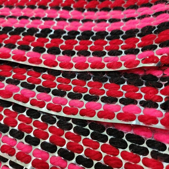 Set of 6 Vibrant Coloured Placemats With Fringe Border - Picture 4 of 5